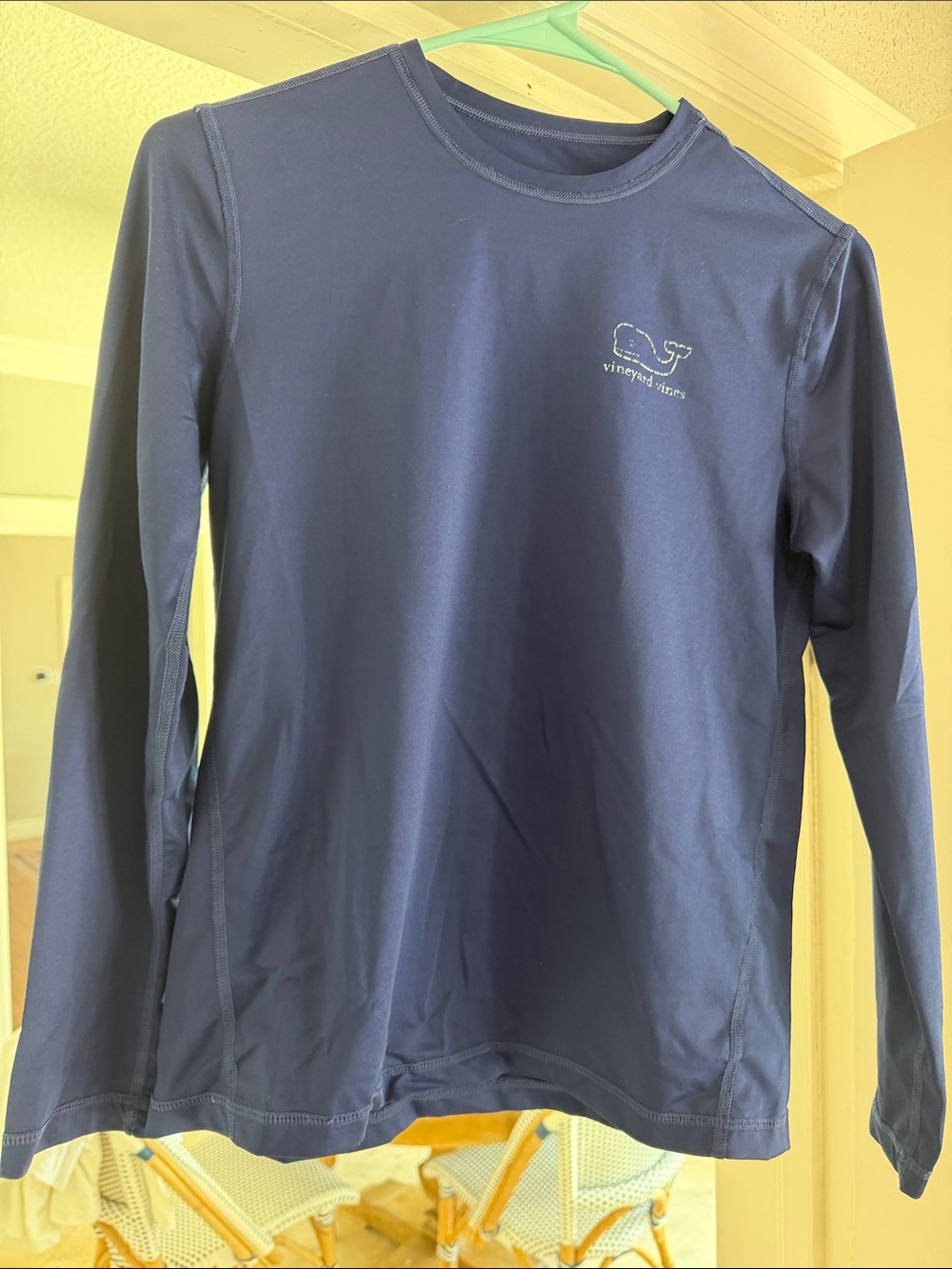 Vineyard Vines Navy Long-Sleeve Performance Shirt